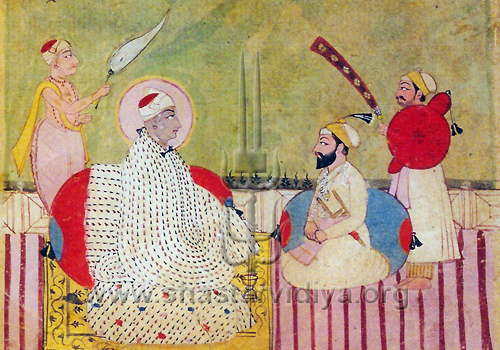 Baba Sri Chand, master yogi, and son of Guru Nanak, mid 19th century, Punjab